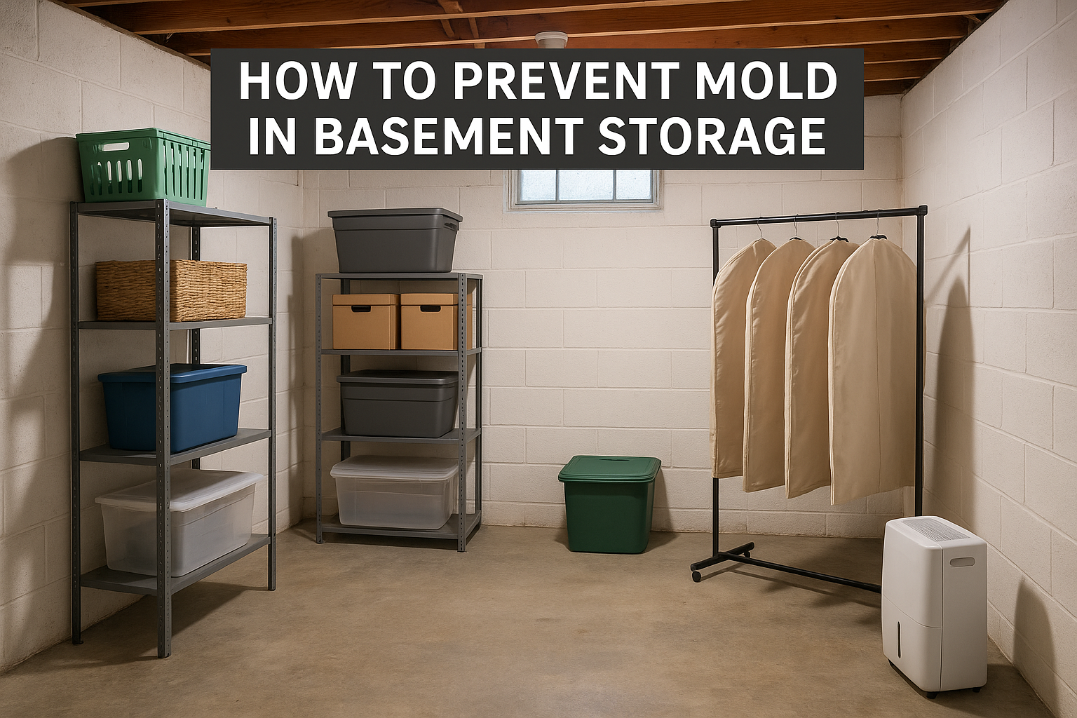 How to prevent mold in basement storage